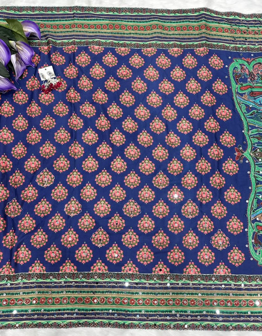 Viral Saree with Unstitched Blouse