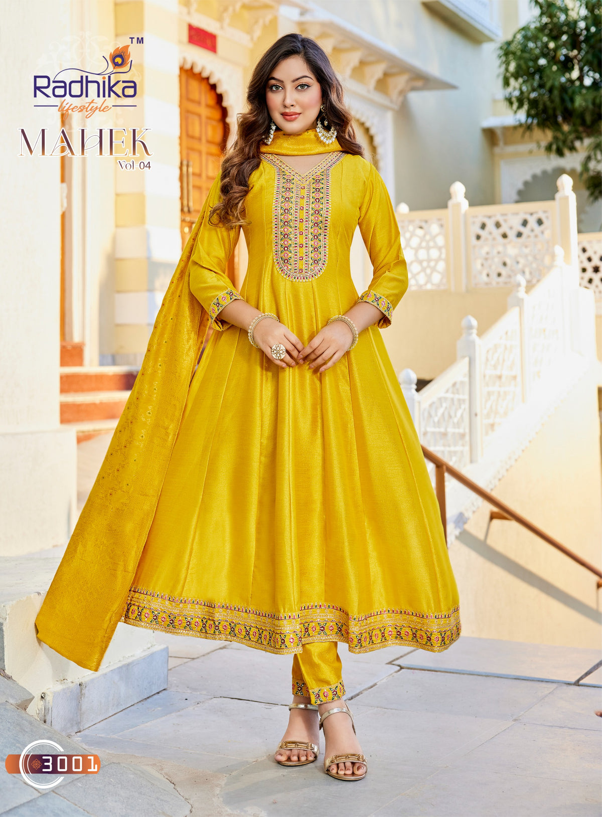 Embroidery Kurti Pant And Dupatta