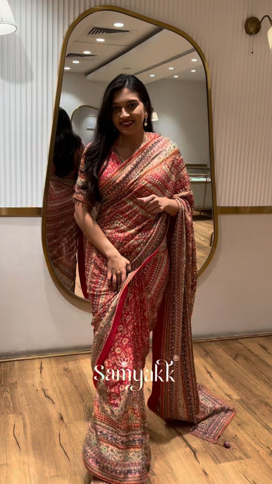 Viral Saree with Unstitched Blouse