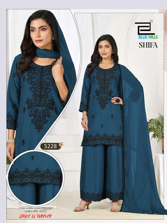 Elegant Rayon Palazzo Suit Set