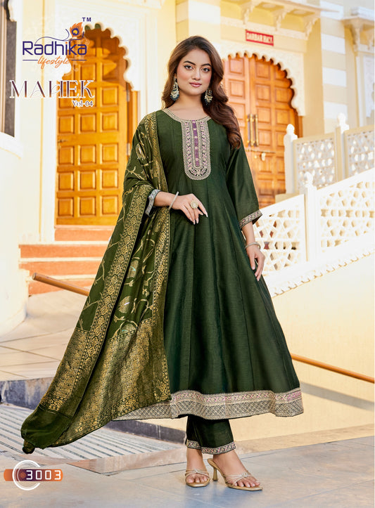 Embroidery Kurti Pant And Dupatta