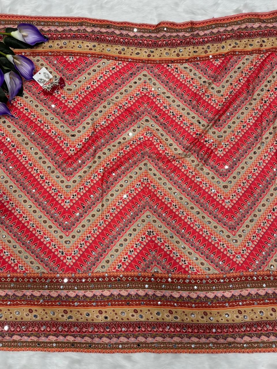 Viral Saree with Unstitched Blouse