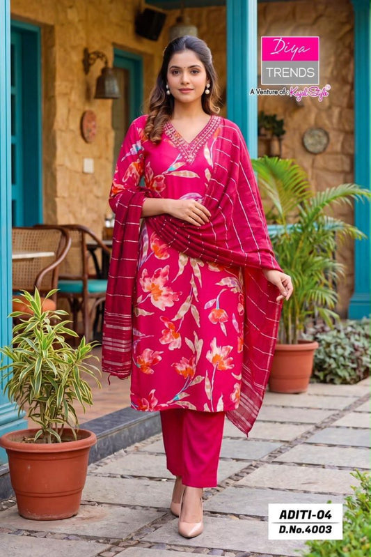 Kurti + Pants + Dupatta